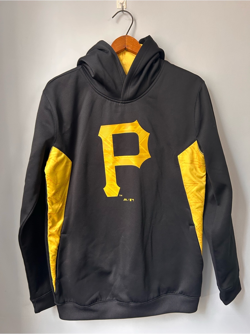 majestic pittsburgh pirates MLB black gold hoodie xl